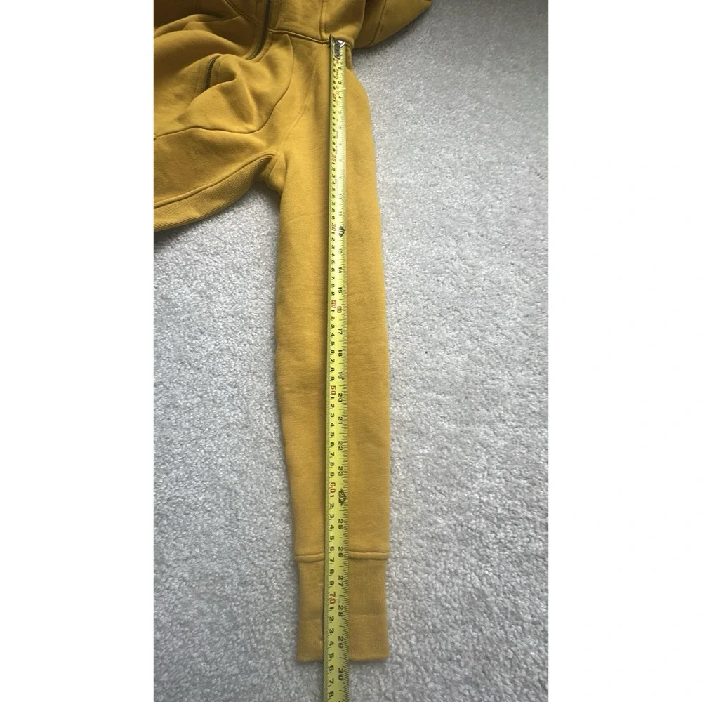 Lululemon Women Full-zip Scuba Hoodie Size 6 Honey Lemon